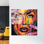 Wallity UV-846 Pintura Decorativa de Vidrio Templado Multicolor 50 x 50 cm
